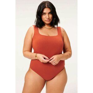 Good American Modern Tank Bodysuit Brick | 3XL